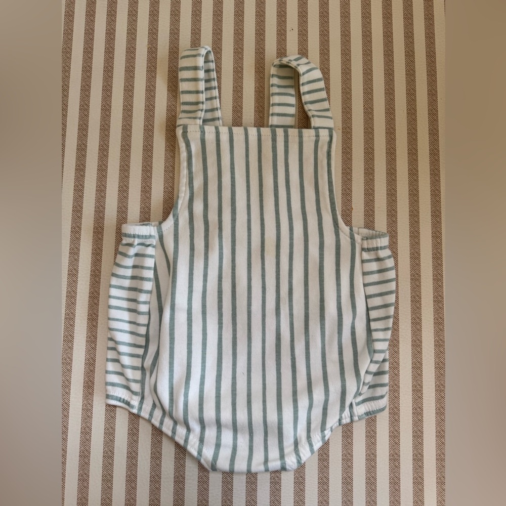 Pehr Criss-Cross Overall, 6-12 months, color Sea